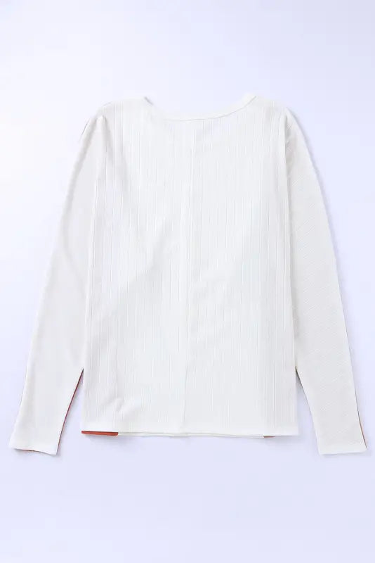 Apricot colorblock dolman knit top - long sleeve tops