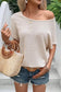 Apricot draped open back textured tee - tops/tops & tees