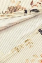 Apricot Floral Ribbed Knit Slim Fit Cardigan - Fashionfitz