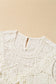 Apricot guipure lace crochet keyhole back tank top - tops