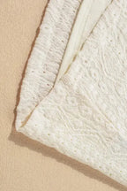 Apricot Guipure Lace Crochet Keyhole Back Tank Top - Fashionfitz