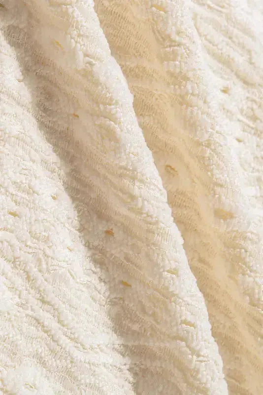 Apricot Guipure Lace Crochet Keyhole Back Tank Top - Fashionfitz