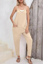 Apricot Harem Pants Jumpsuit - Fashionfitz