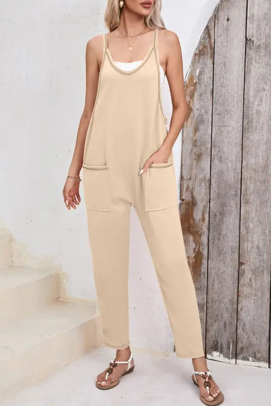 Apricot harem pants jumpsuit - jumpsuits