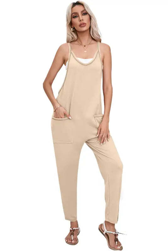 Apricot harem pants jumpsuit - jumpsuits