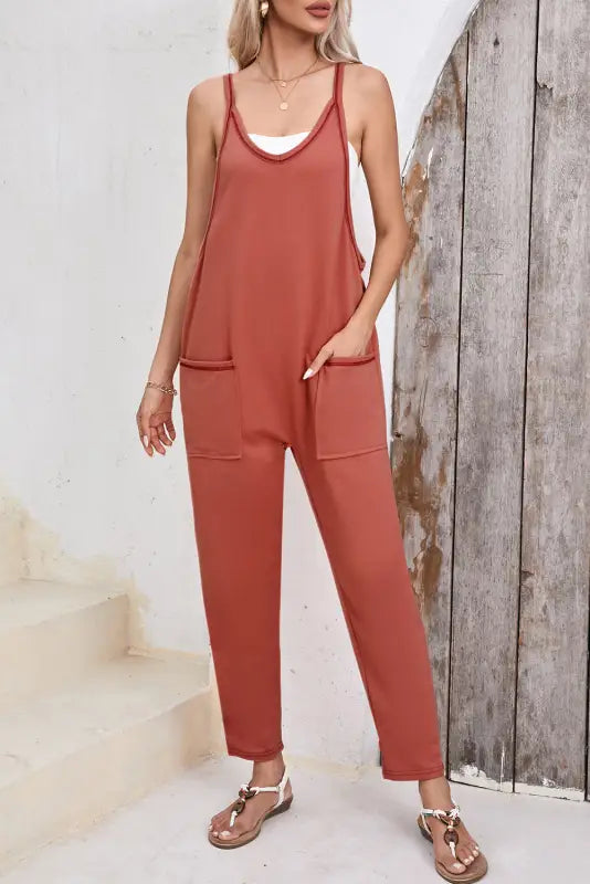 Apricot harem pants jumpsuit - jumpsuits