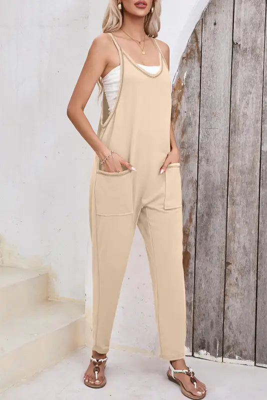 Apricot harem pants jumpsuit - jumpsuits