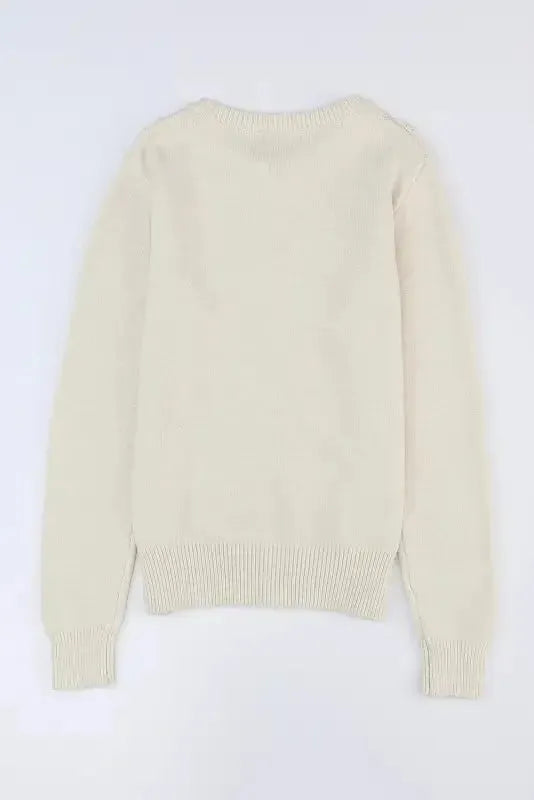 Apricot Lace Trim Cardigan - Fashionfitz