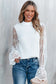 Apricot pink lace sleeve blouse - blouses