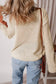 Apricot pointelle baggy sweater - sweaters