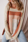 Apricot pointelle baggy sweater - sweaters