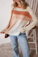 Apricot pointelle baggy sweater - sweaters