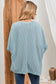 Apricot ribbed knit batwing sleeve tunic oversized t shirt - t-shirts