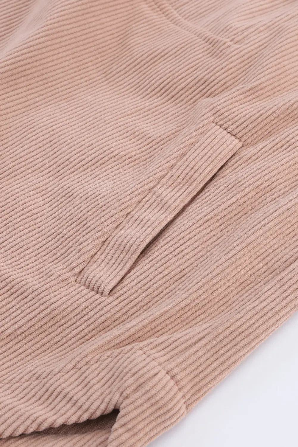 Apricot ribbed texture half zip collared sweatshirt - tops