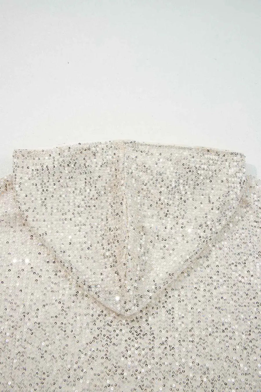 Apricot sequin hooded top – night out | women’s sparkle hoodie