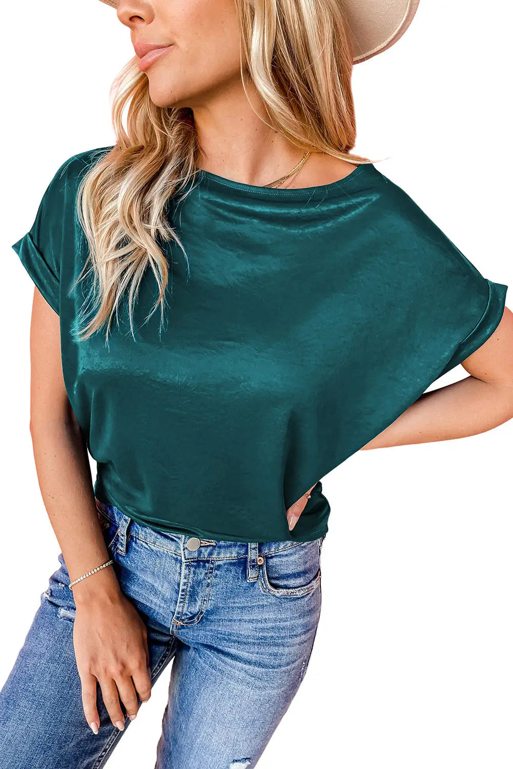 Apricot solid color short sleeve t shirt - tops