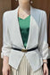 Apricot solid lapel collar satin blazer - blazers