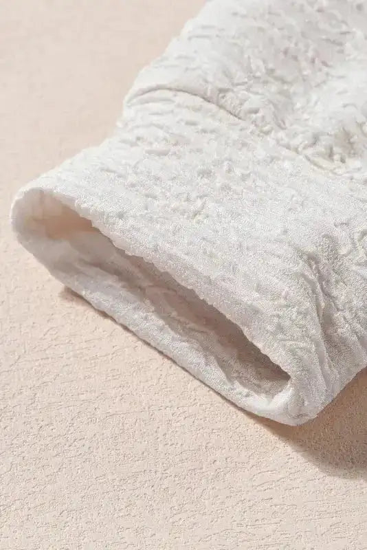 Apricot Solid Textured Drawstring Henley Hoodie - Fashionfitz