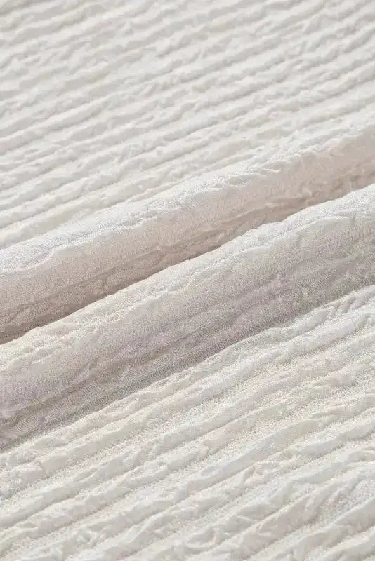 Apricot Solid Textured Drawstring Henley Hoodie - Fashionfitz