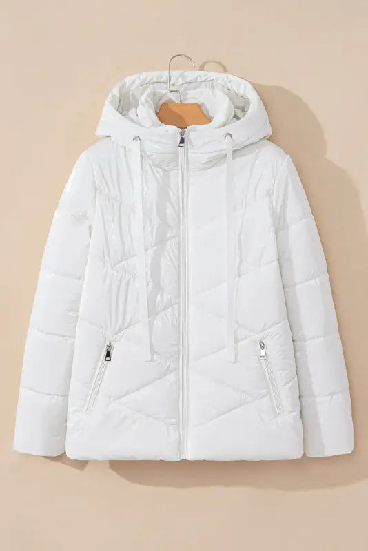 Arcticshield white quilted puffer jacket – stay warm in style