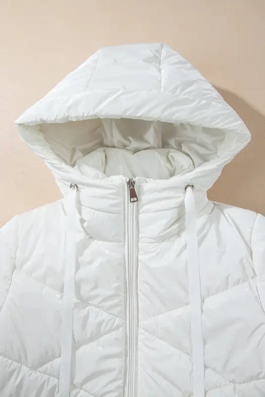 Arcticshield white quilted puffer jacket – stay warm in style