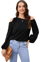 Asymmetric Off Shoulder Blouse - Fashionfitz