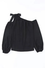 Asymmetric Off Shoulder Blouse - Fashionfitz