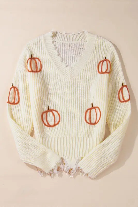 Autumn charm cable knit sweater