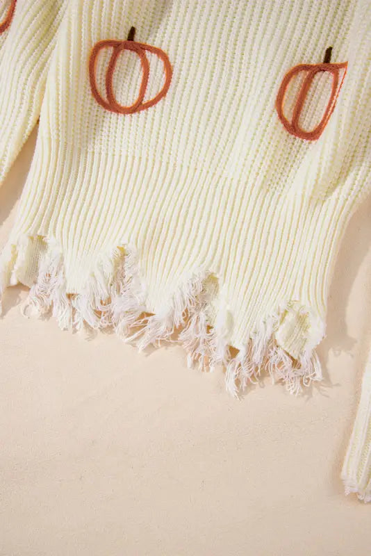 Autumn charm cable knit sweater