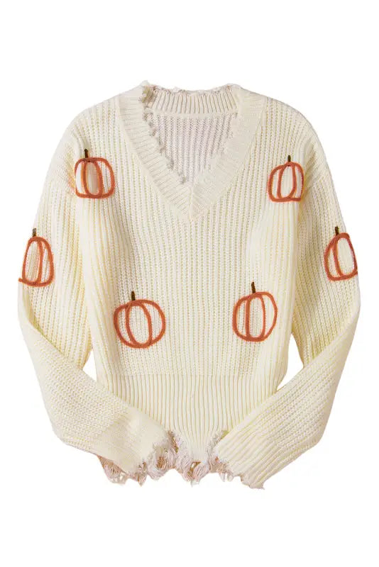 Autumn charm cable knit sweater