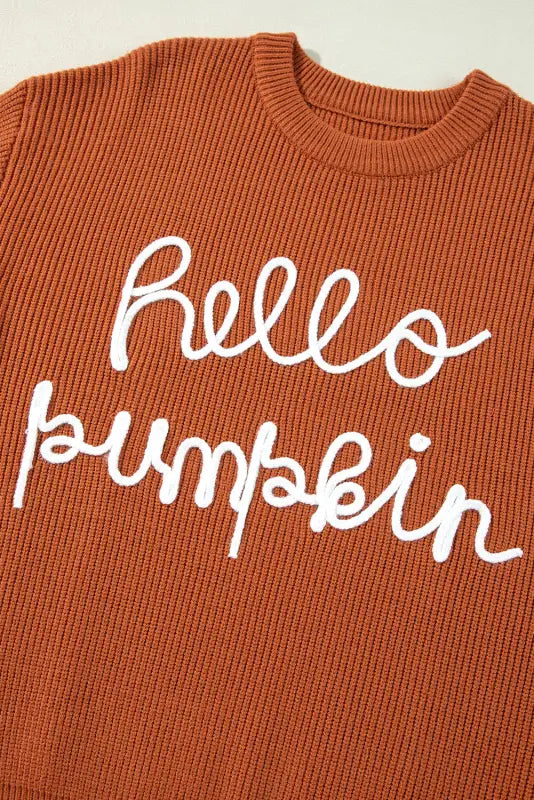 Hello pumpkin graphic sweater | autumn charm | fashionfitz