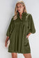 Autumn empire corduroy dress - vineyard green | fashionfitz