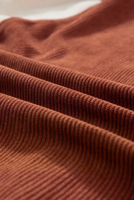 Autumn hues corduroy shacket - shackets