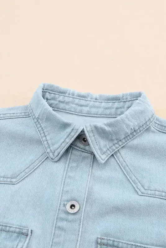 Azure Breeze Denim Jacket - Fashionfitz