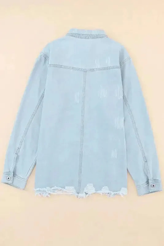 Azure Breeze Denim Jacket - Fashionfitz
