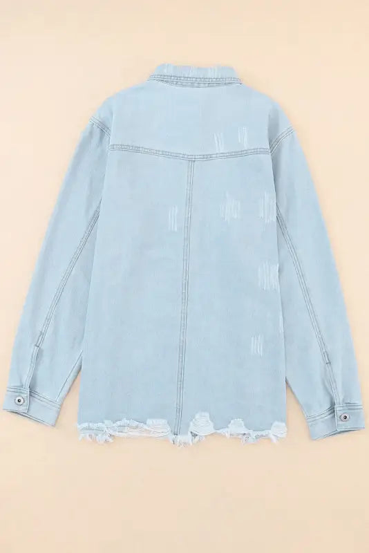 Azure breeze denim jacket - jackets