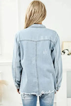 Azure Breeze Denim Jacket - Fashionfitz