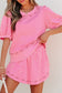 Pearl Bow Chic Co-Ord - Elegant Two-Piece Set