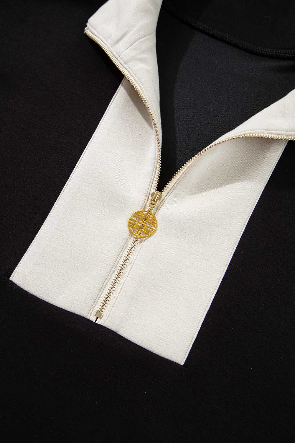 Contrast Zipped T-Shirt and Short Set