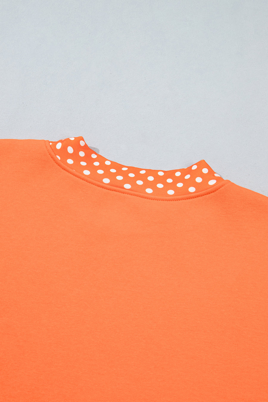 Pink Polka Dot Colour Block Oversized Sweatshirt Women UK