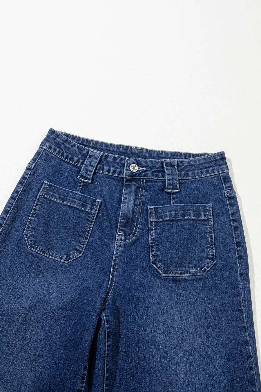 Nautical breeze wide-cut jeans - high waist wide leg durable denim