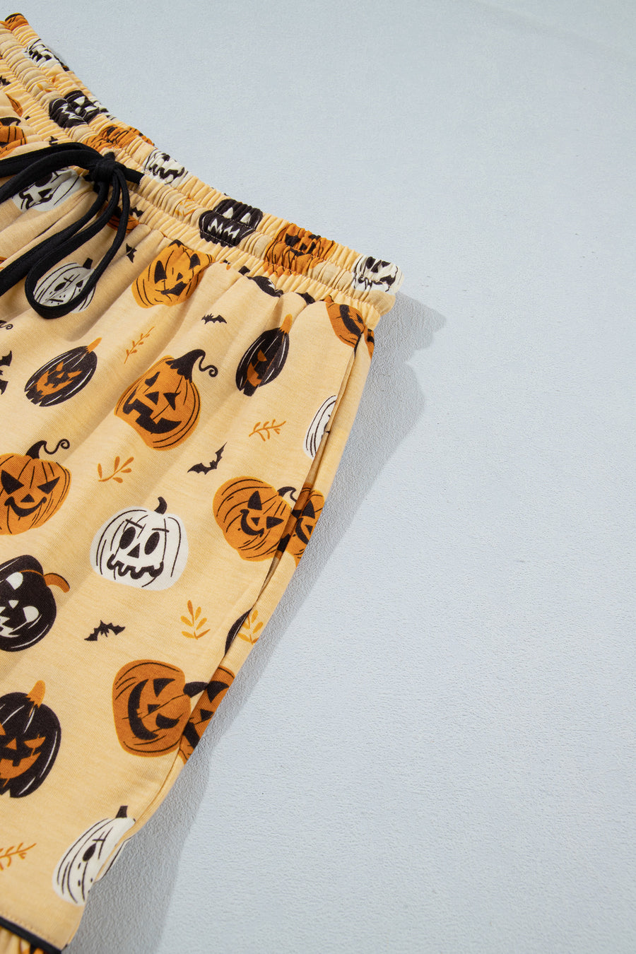 Pumpkin Face Ruffle Long Sleeve Lounge Set Women UK