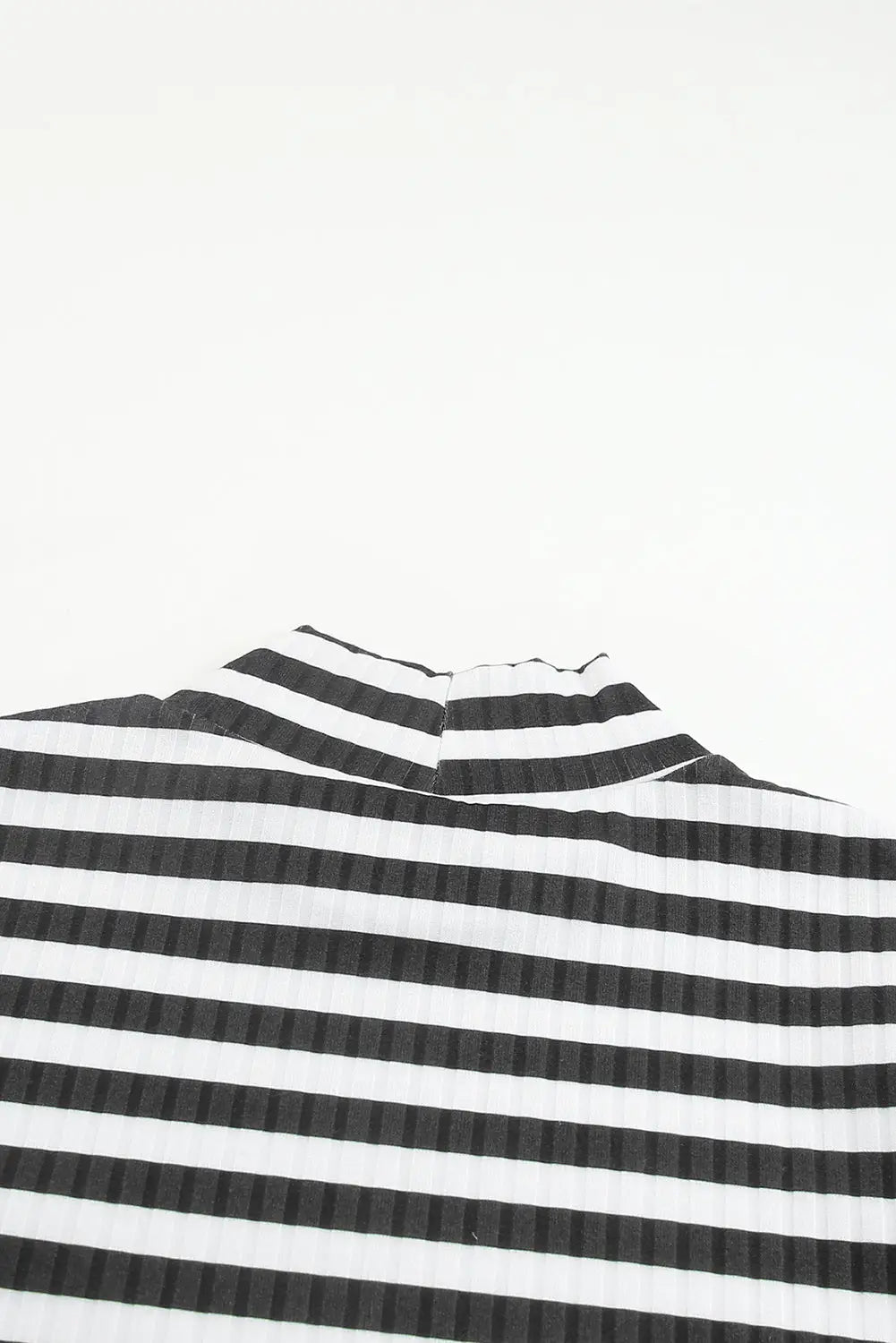 Striped textured knit long sleeve tee clothing tops