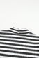 Striped Textured Knit Long Sleeve Tee