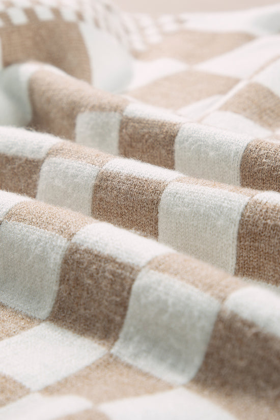 Smoky Plaid Soft Knit Jumper