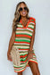 LaceStripe Crochet Dress - Fashionfitz