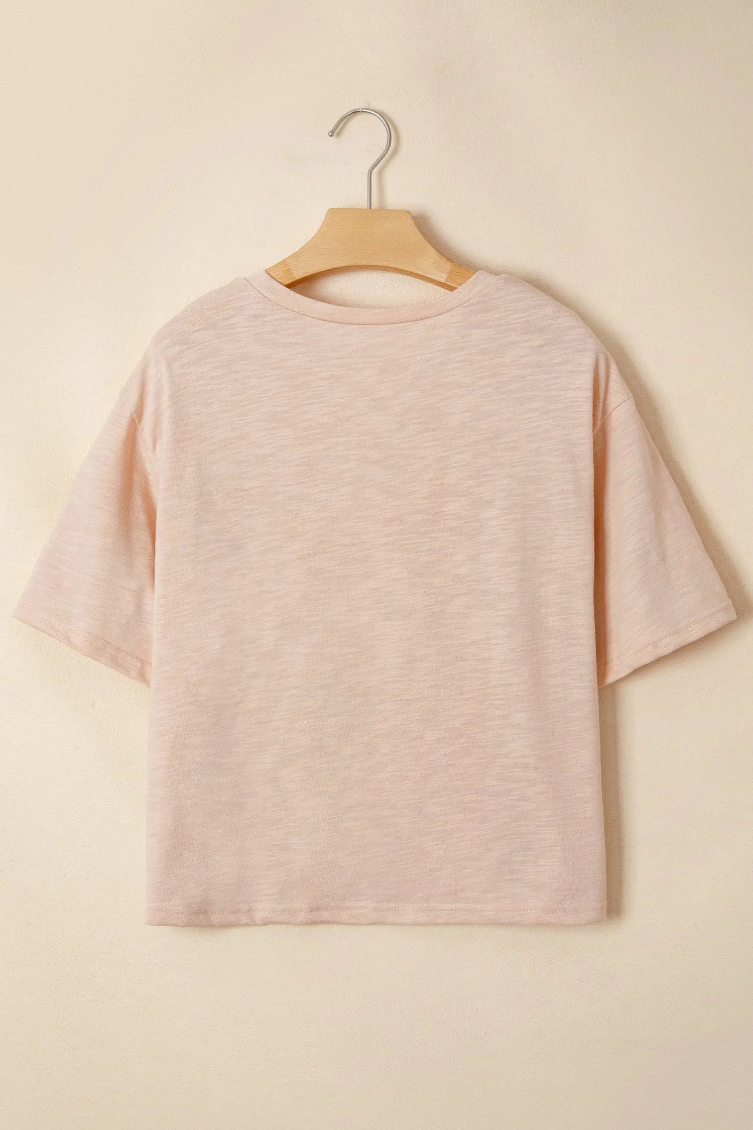 Women's lace horseshoe graphic tee side view casual summer