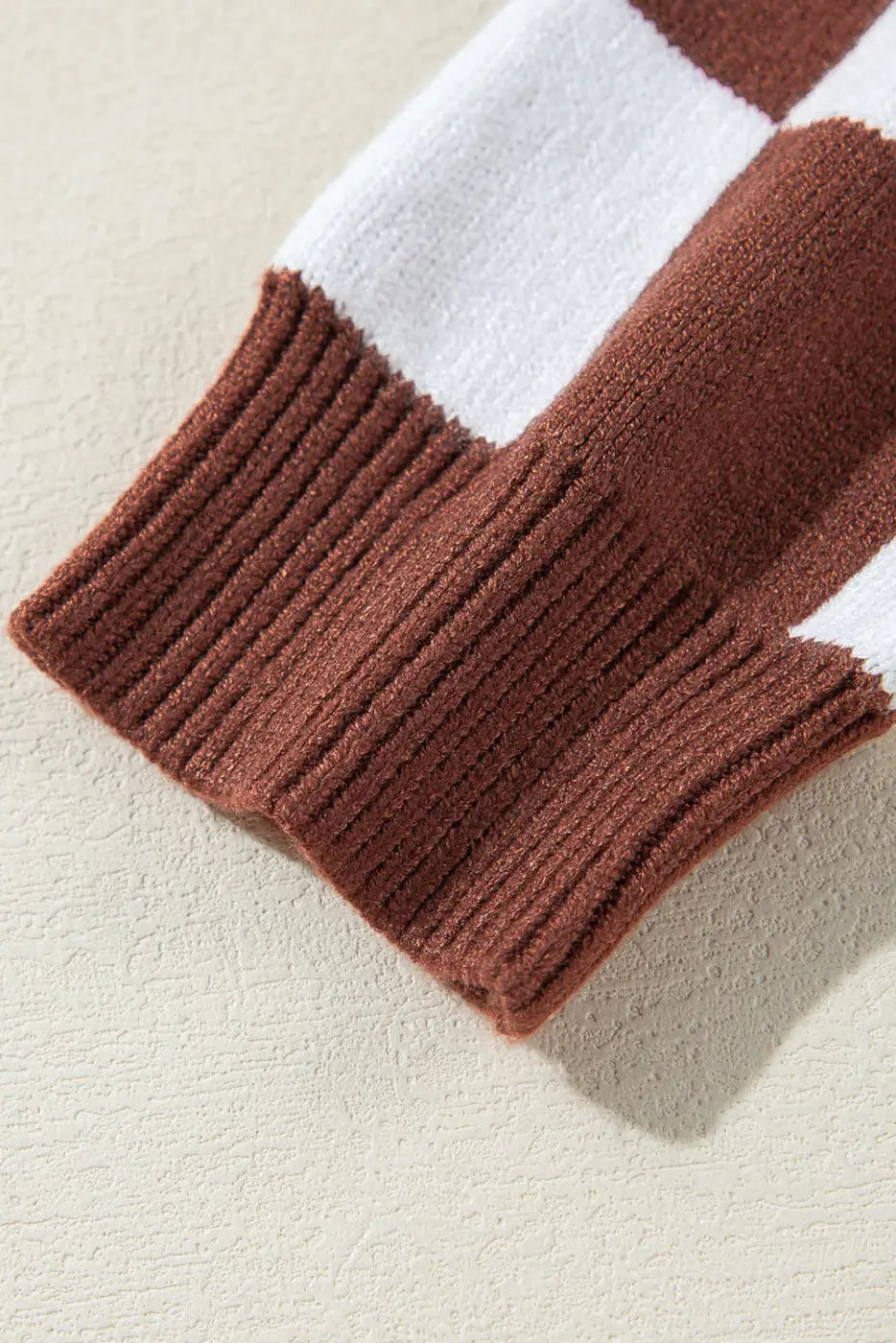 Smoky plaid soft knit jumper sweaters