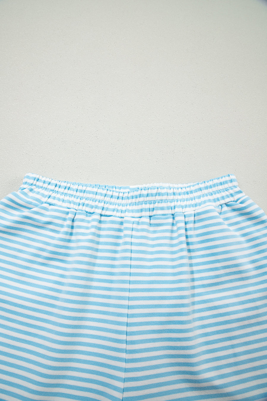 Stripe Oversize Mock Neck Sweatshirt & Shorts Co-Ord Set — second colourway | Fashionfitz UK