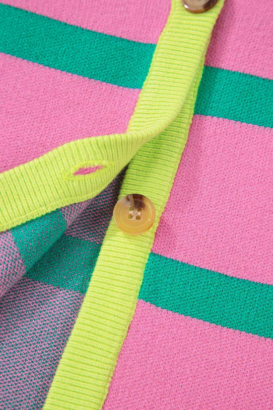 Urban Stripe Loose Cardigan